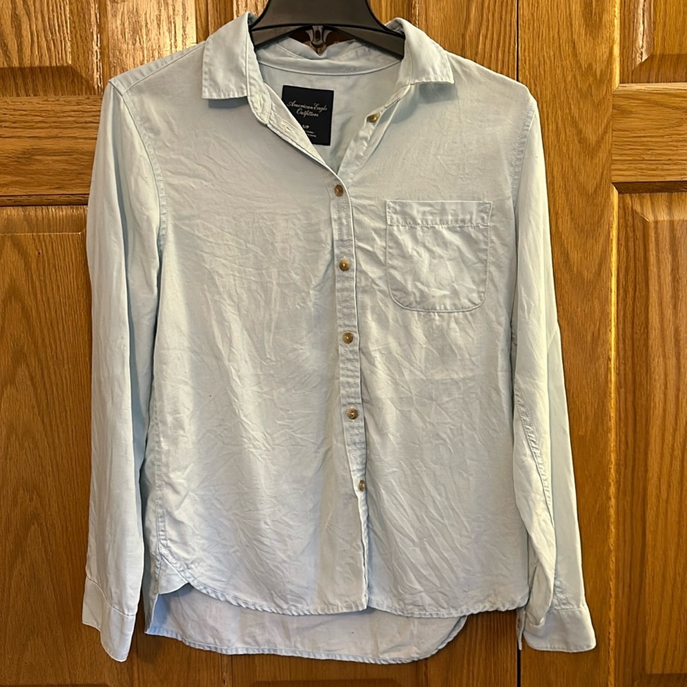 Light blue blouse